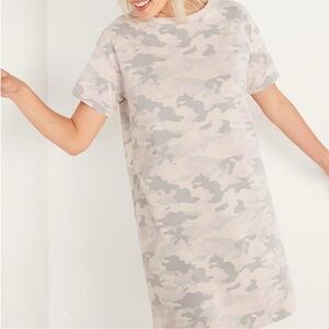 Old Navy Gray Camo Mini Dress